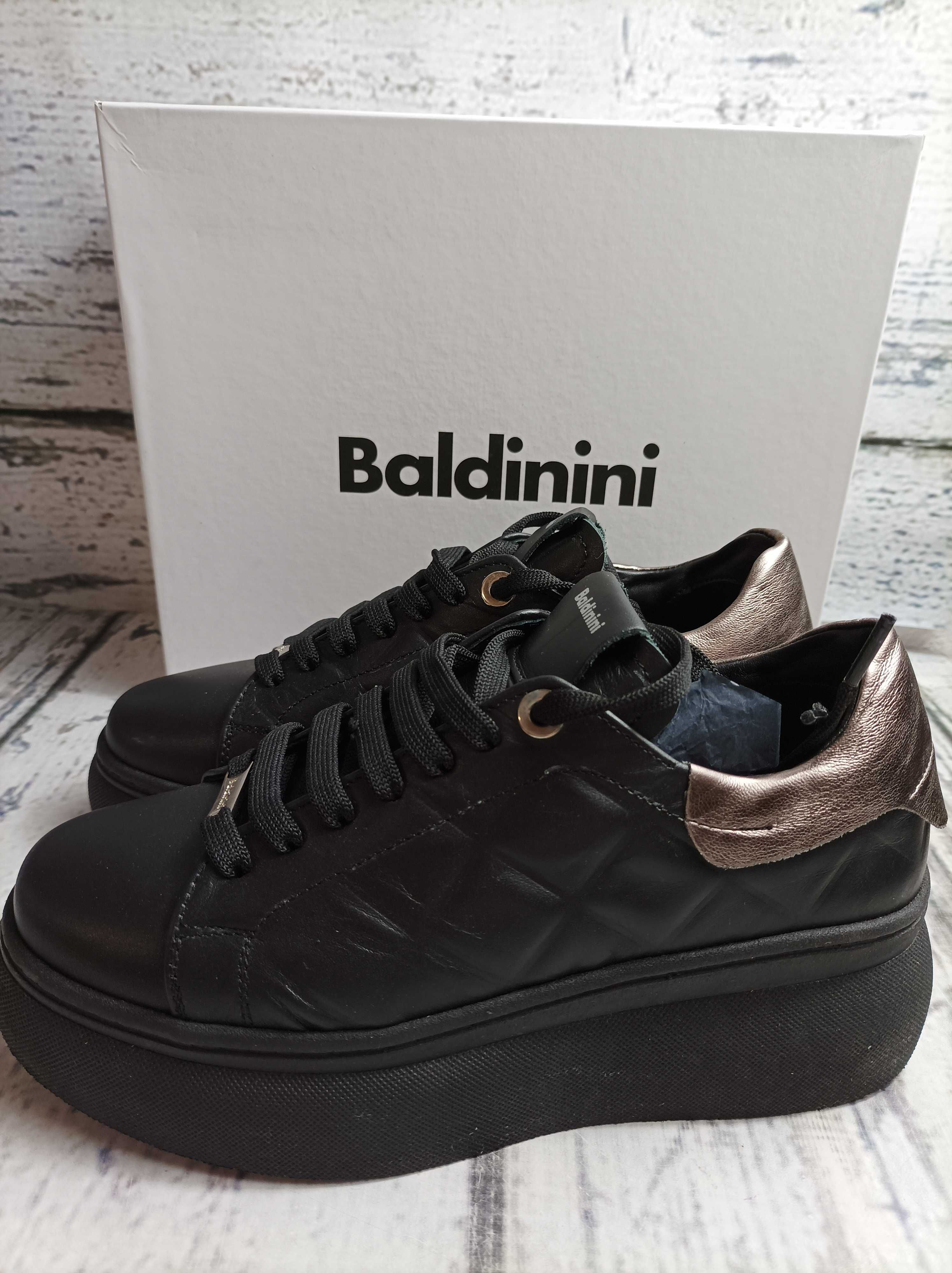 Sneakersy damskie skórzane na platformie Baldinini r. 38 (K294)