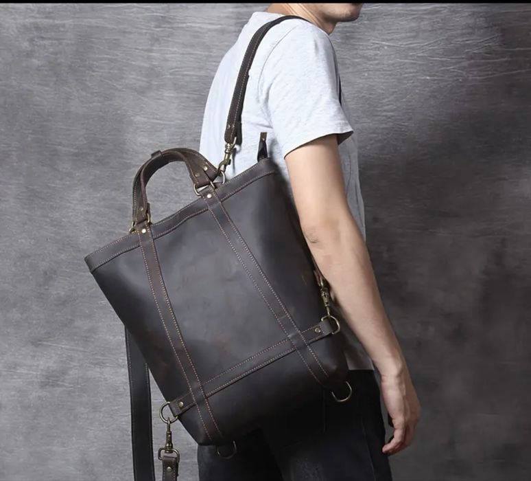 Кожаная сумка тоут