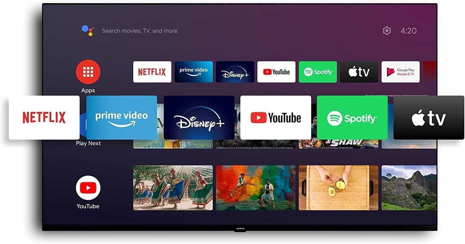 Telewizor 50" NOKIA  android dvbt2 hevc okazja Max