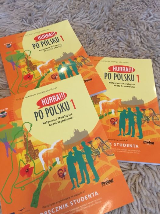 Учебник HURRA PO POLSKU - А1 оригинал , цветная . Польский язык .