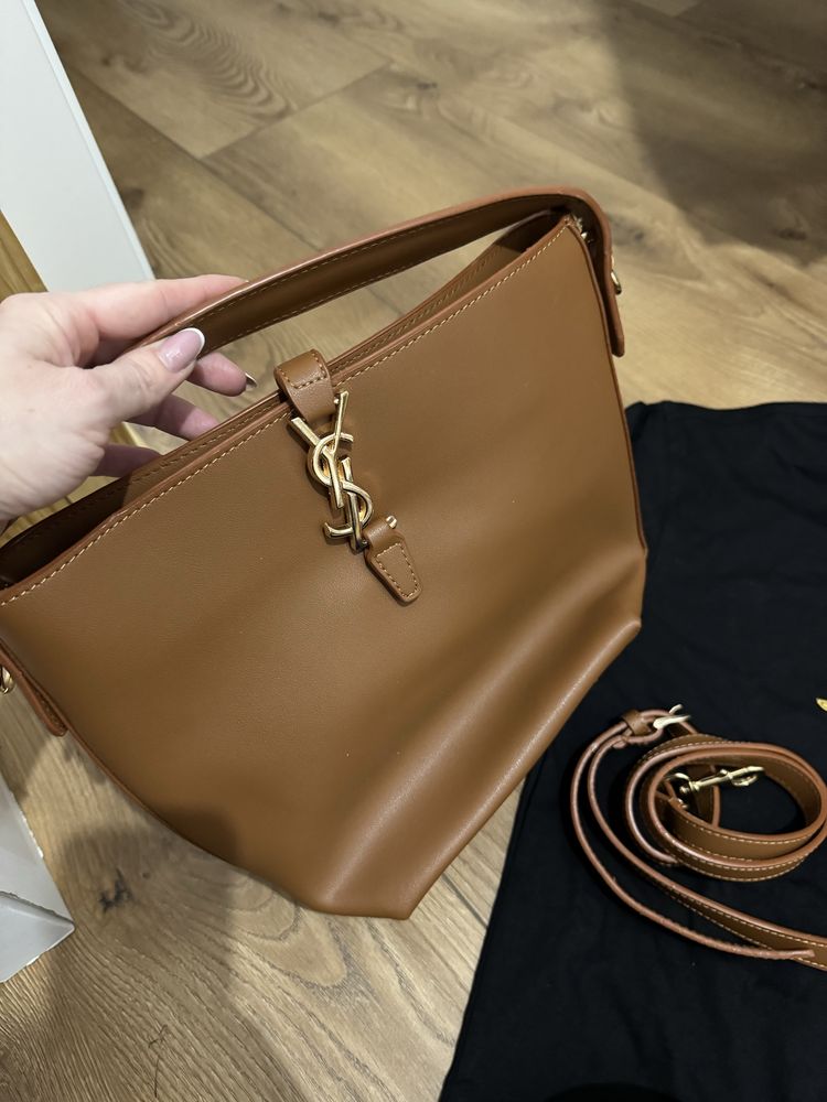 Torebka ysl camel brąz nowa shoperka piekna