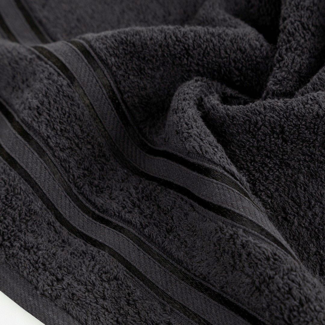 Ręcznik Manola 30x50 czarny frotte 480g/m2
