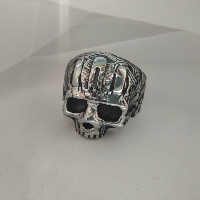 (13) 23 мм Новий перстень нержавіюча сталь череп