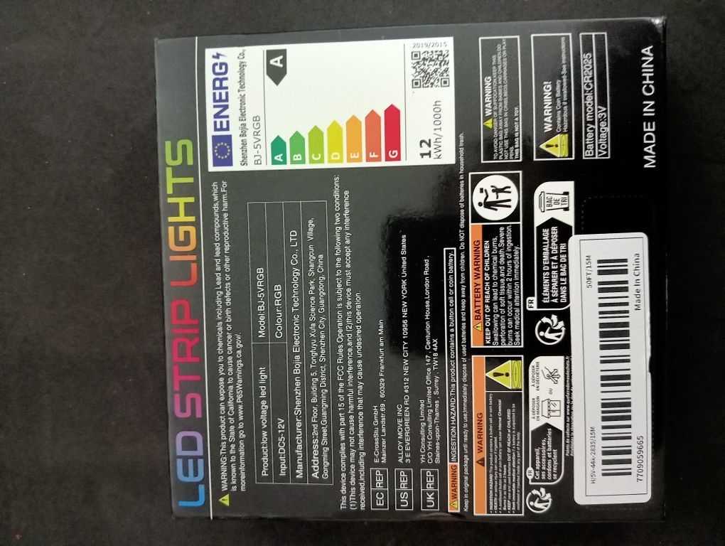 Fita Led rgb 15m com comando