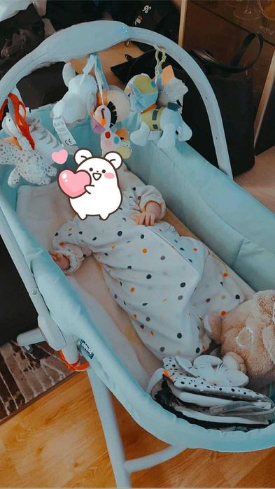 Łóżeczko Chicco baby hug 4 w 1 miętowe