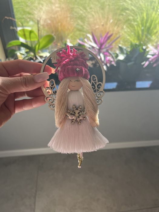 Dekoracje świąteczne Ozdoba choinkowa aniołek hand made