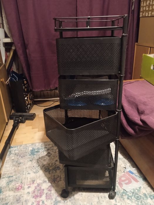 Wozek kuchenny regał na kolkach