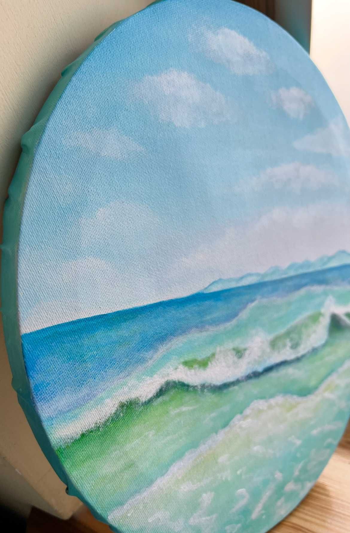 Obraz na płótnie. Morze. Akryl. 30x30cm