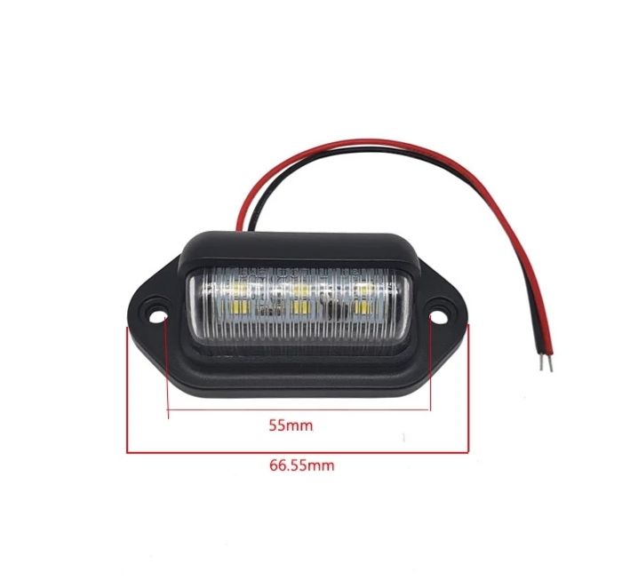 Универсальный фонарь освещения номерного знака, LED подсветка номера .