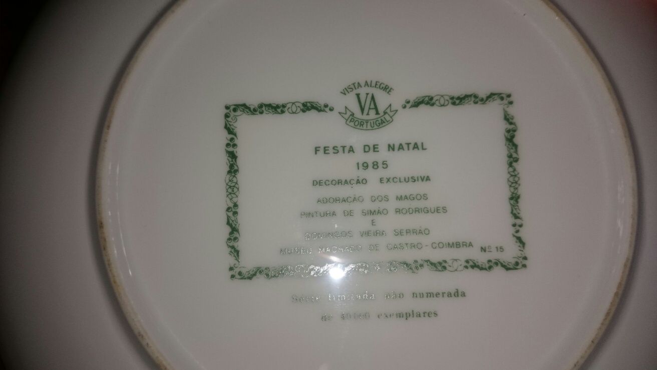 Prato de Natal Porcelana