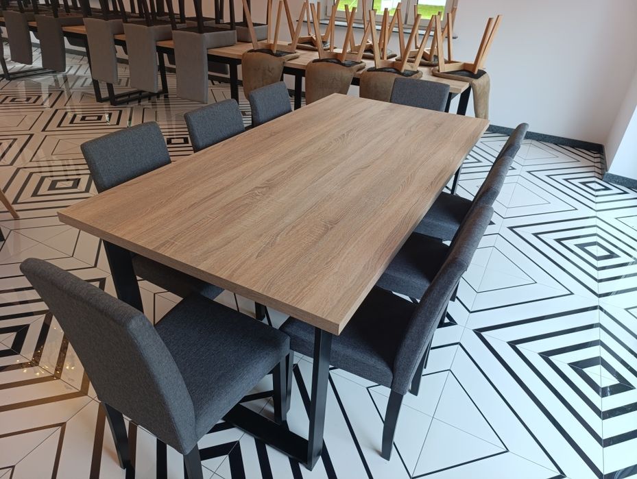 Stół nowy 200x100 h-78cm nogi metalowe