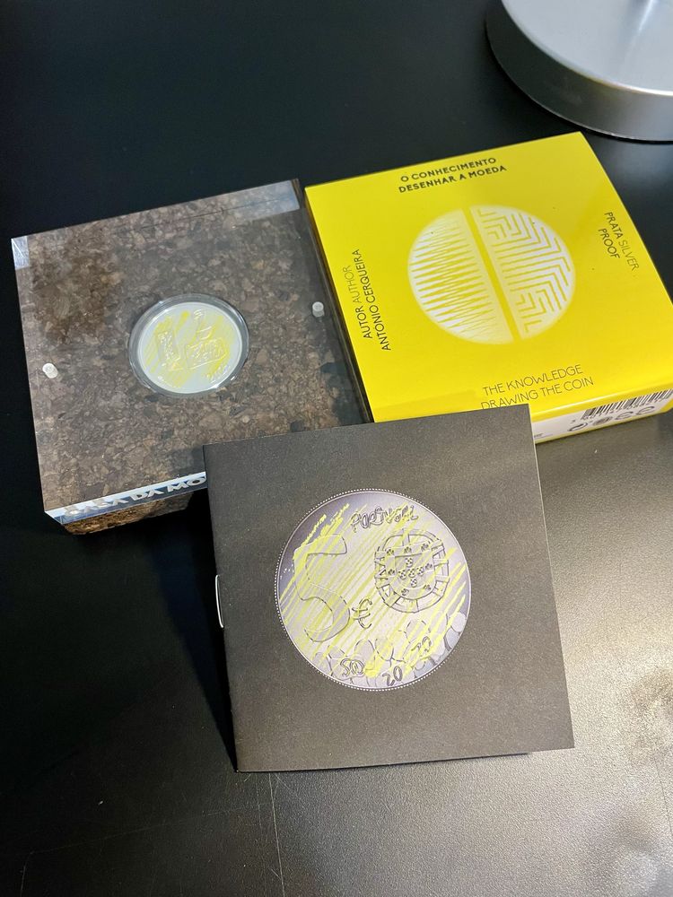 Moeda 5€ “O Conhecimento” Prata Proof