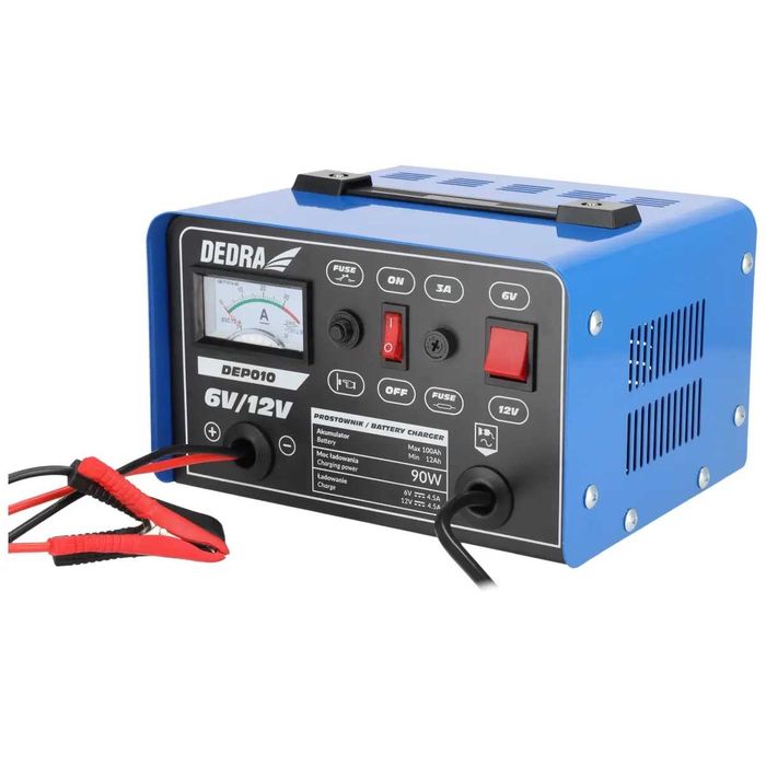 Prostownik DEDRA 6/12V 12-100Ah elektronarzędzia