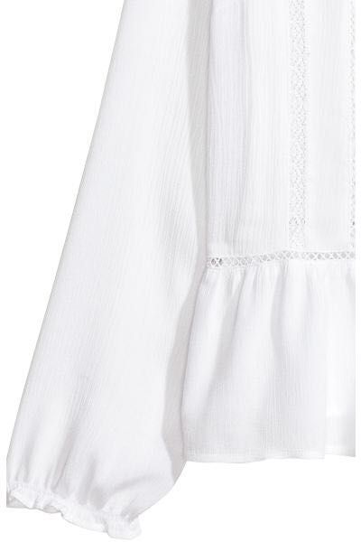 Bluzka H&M koronka 38 M biała