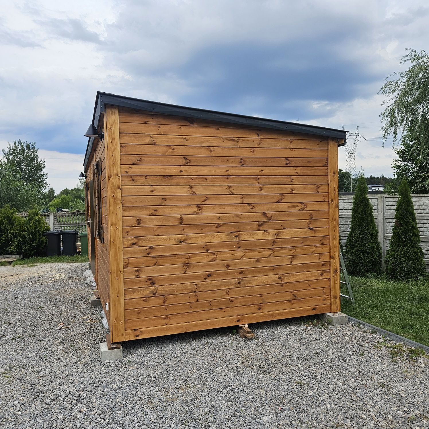 Domek 8x3.2 drewniany całoroczny mobilny letniskowy