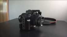 Conjunto Canon M50 Mark II + Lente EF-M 15-45mm + Camera Cage + Bolsa