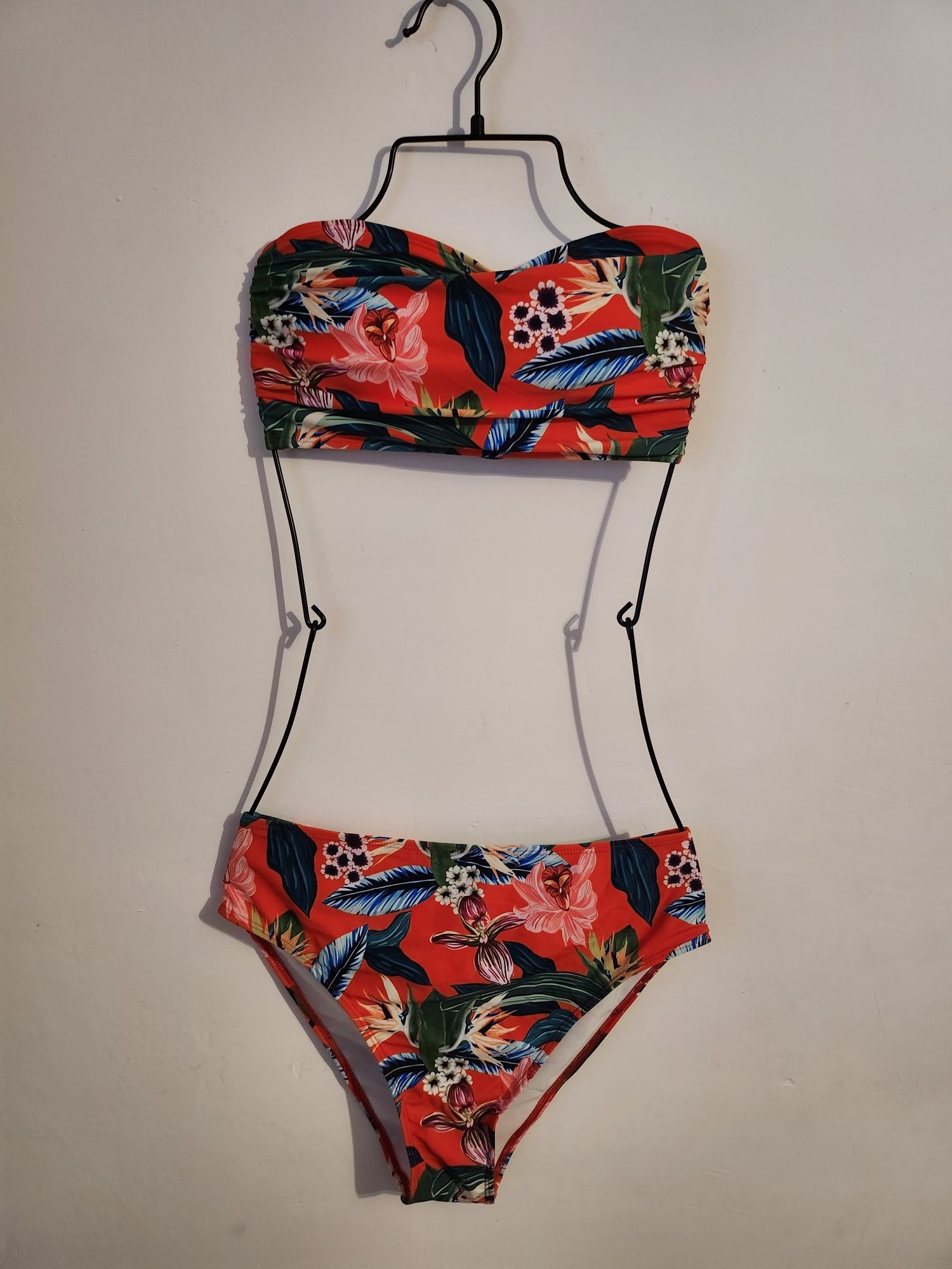 Dwuczęściowy strój kąpielowy w kwiaty r.0XL Shein