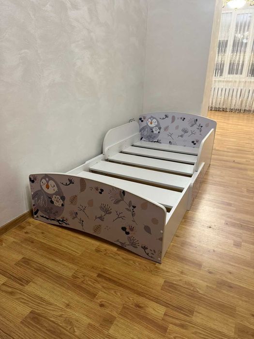 Дитяче ліжко МУЛЬТЯШНІ дизайни Детская кровать кроватка з шухлядами