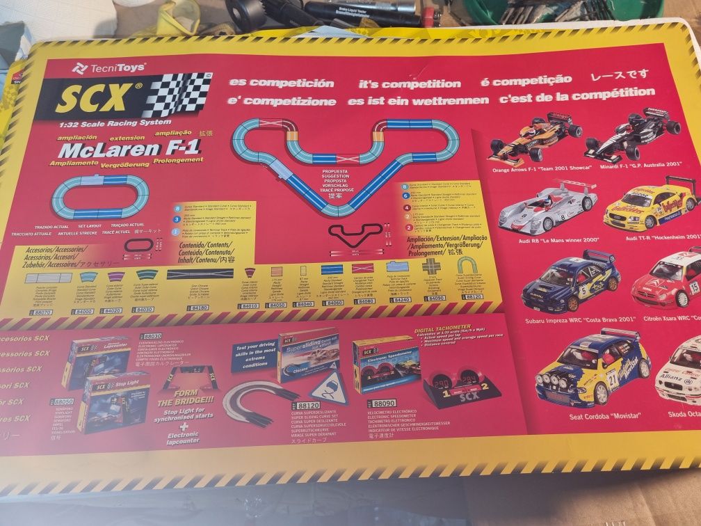 Pista de carros SCX Maclaren F1