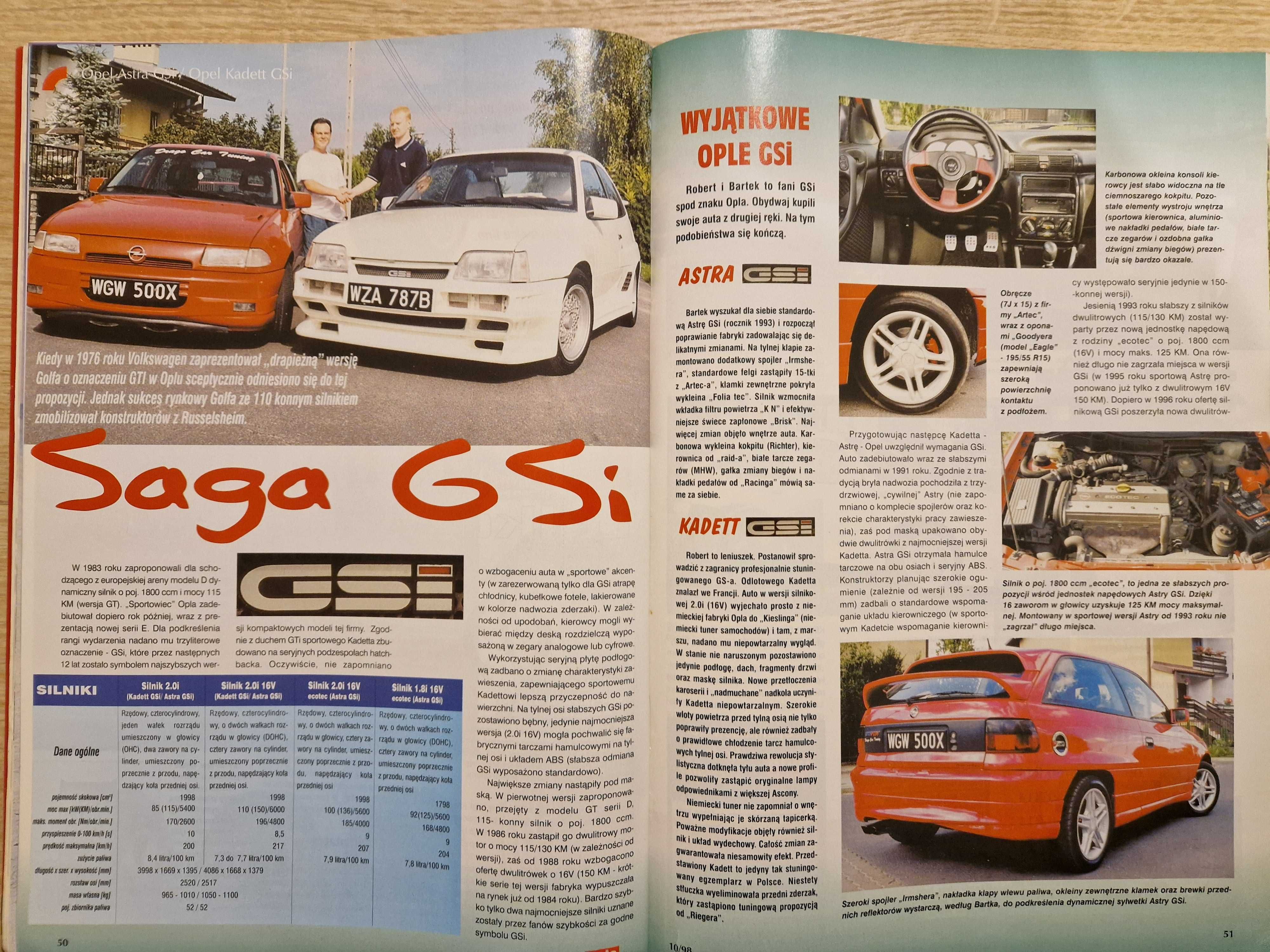 Auto dziś i jutro 10.1998 Nr 10 gazeta motoryzacyjna numer archiwalny