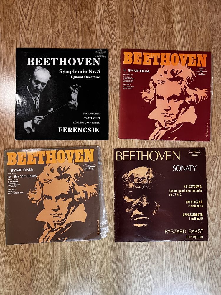 Beethoven 4 płyty winylowe winyl polskie nagrania