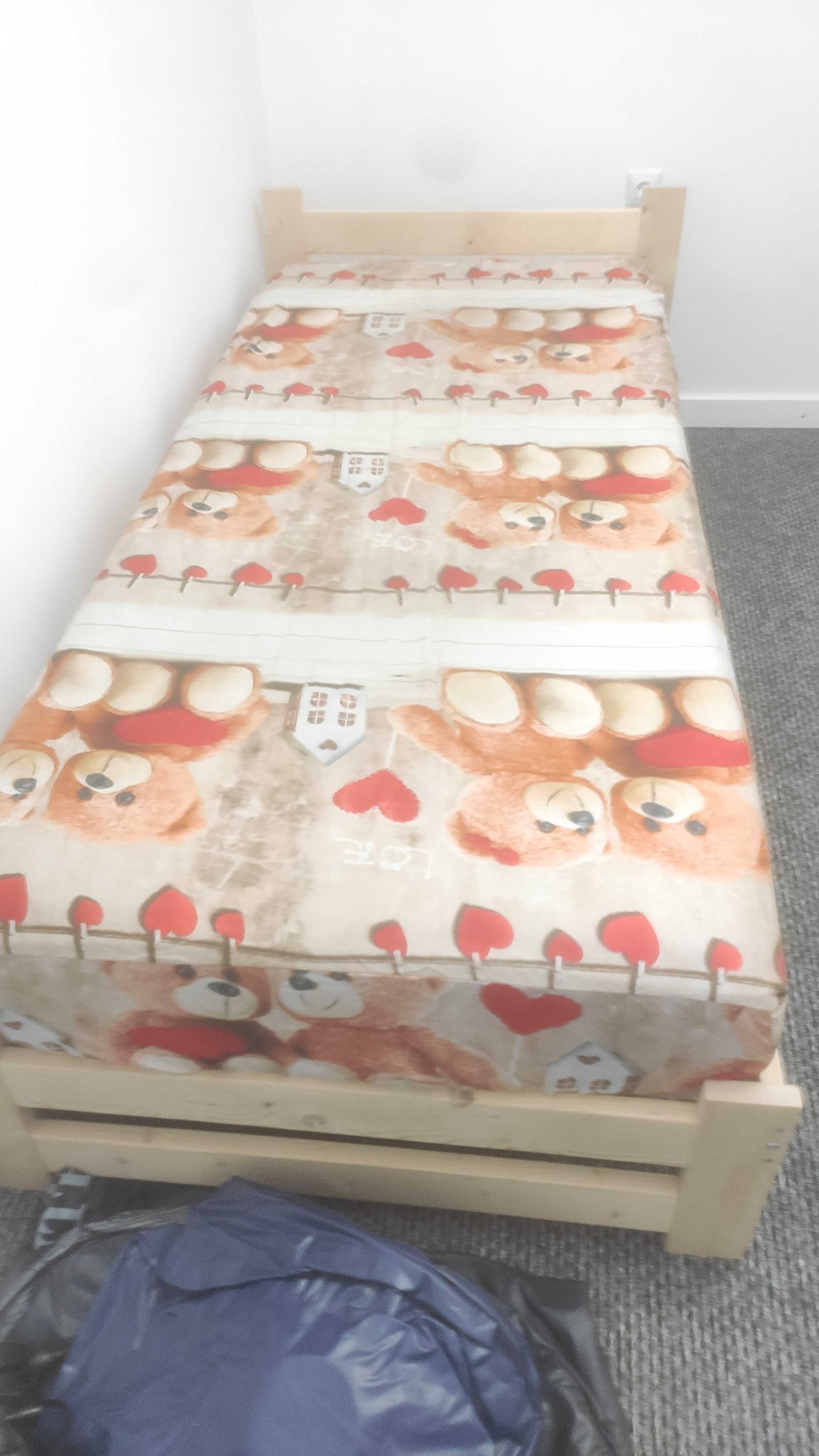 Sprzedam Łóżko jednoosobowe z materacem 90cm/2m.
