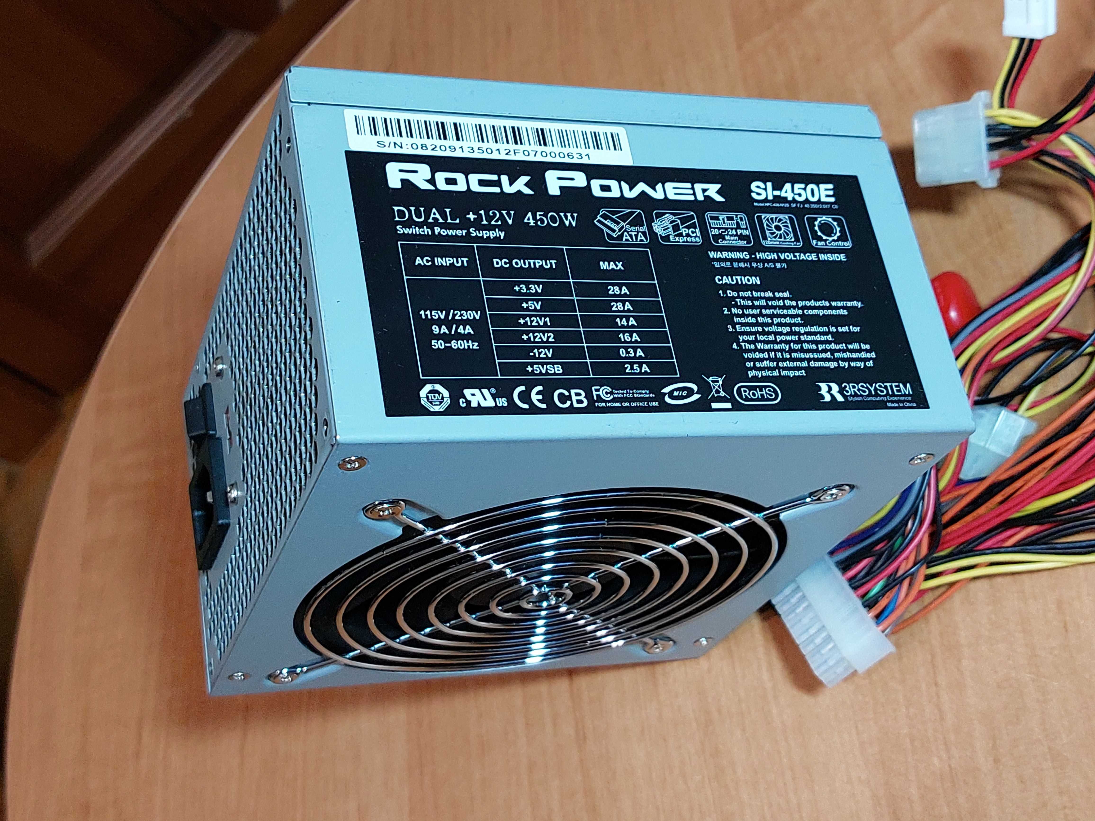Блок живлення для компьютера ATX 3R System 450 Вт (Rock Power SI-450E)