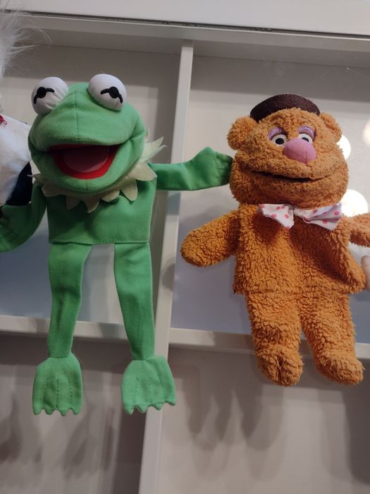 Pacynki na rękę żaba Kermit miś Fozzie kot