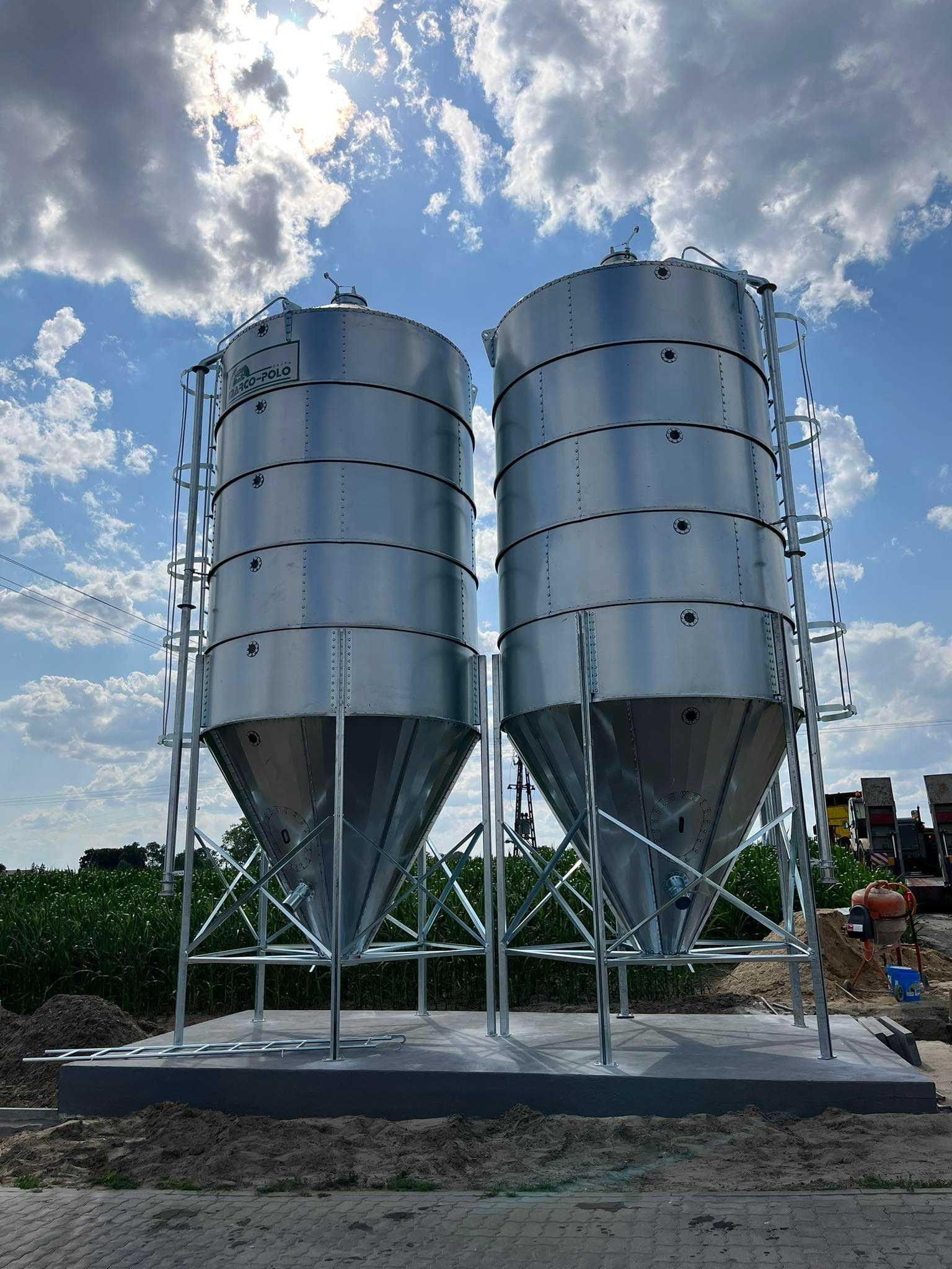 Silosy 38ton zbożowe paszowe SILOS nowy Marco-Polo z HDSem 1,5mm ocynk