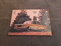 Oryginalna reklama, plakat z PRL - FSO Polski Fiat 125p lata 70-te