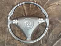 Volante Mercedes SLK SL C Sport original com airbag e comandos