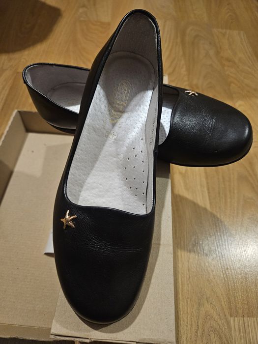 Туфлі шкіряні, дитячі, чорні, 35 розмір, Irbis