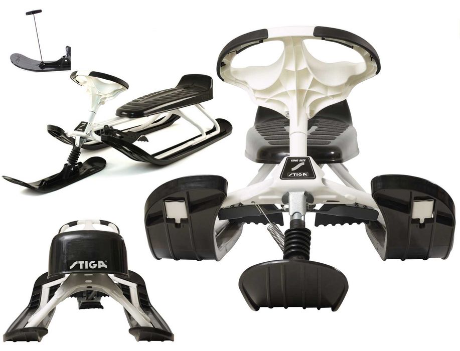 STIGA Nartosanki SNOWRACER KING SIZE GT kierownica zwijacz 2osobowe XL