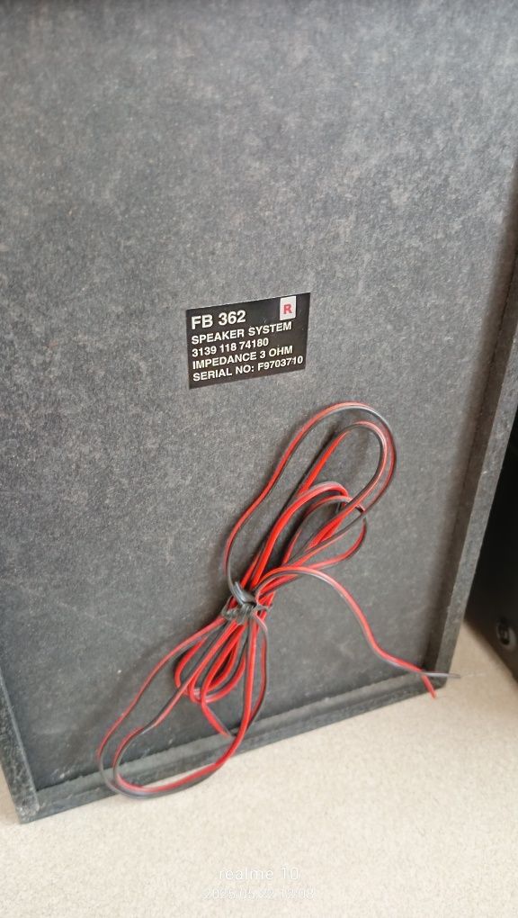 Mini wieża Philips CD, kaseta, radio, przewód zasilający