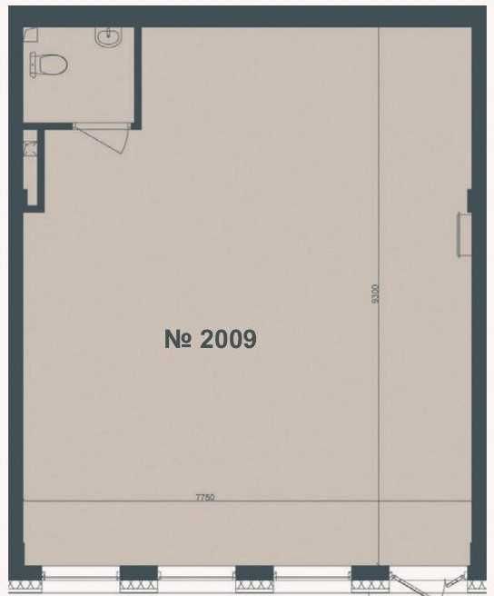 БЕЗ % Оренда Комерційного Приміщення - 71.3 м² , в TRIIINITY.