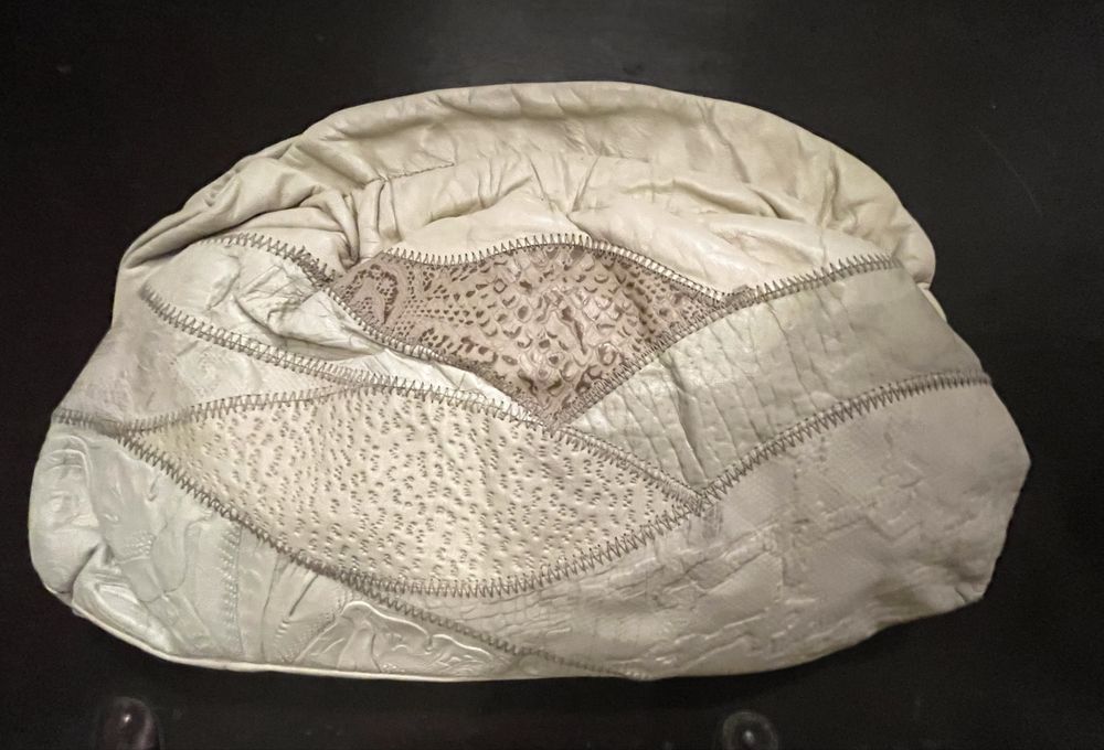 Oryginalna  retro vintage torebka na ramię ze skóry naturalnej