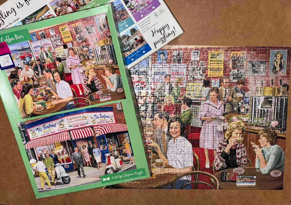 фірмовий пазл The Coffee Bar Trevor Mitchell 2007 2 x 500 елементів