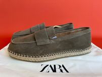 Zara Leather чоловічі шкіряні лофери туфлі мокасини розмір 42 43 44 45