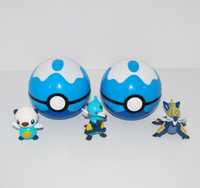 2 Dive balls and Pokemons Oshawott, Dewott, Samurott