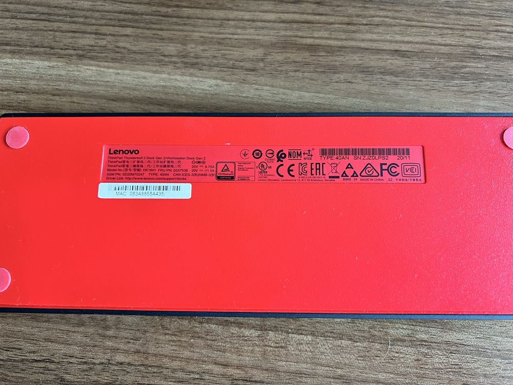 Lenovo Thinkpad Thunderbolt 3 Dock 2 generacji
