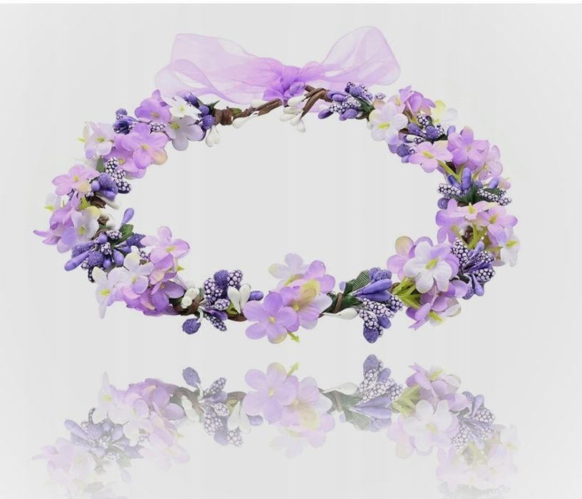 Suknia do sesji ciążowej plus wianek