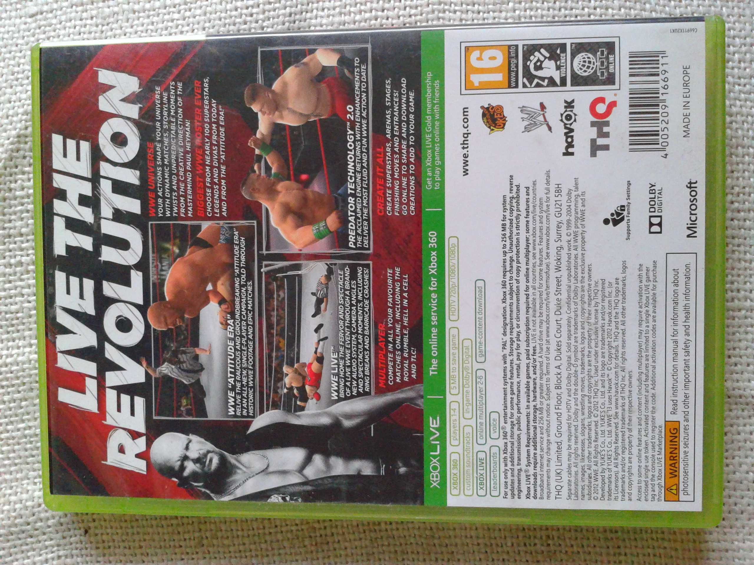 WWE 13  Xbox 360