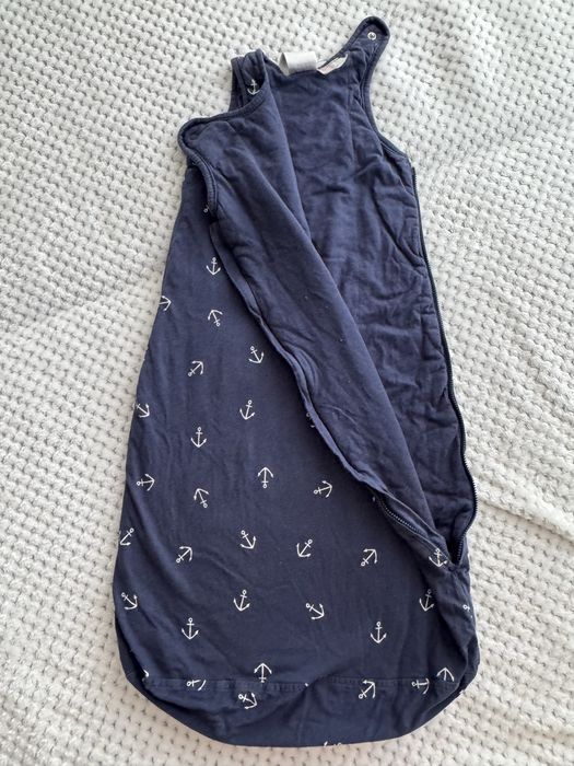 Ciepły zimowy śpiworek kotwice H&M