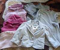 Paczka ubrań 110- 116 żakiet bluzy spodnie bluzki sukienki