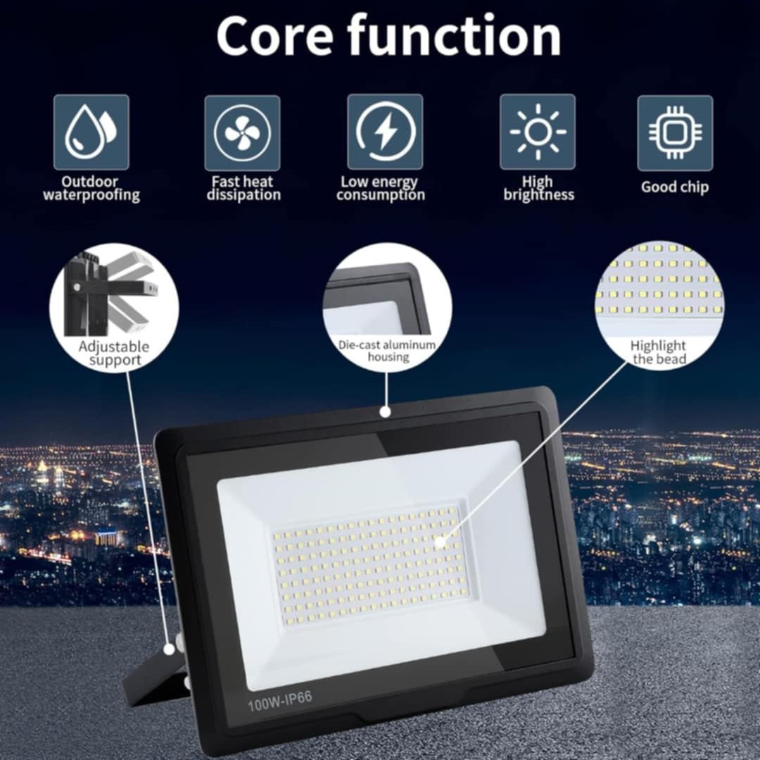 Zewnętrzny reflektor 100W Super Bright LED, 3000K