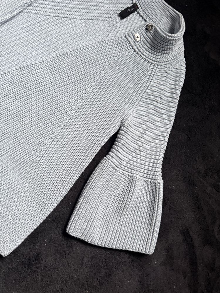 Luksusowy sweter Marc Cain – jasnoniebieski , oversize