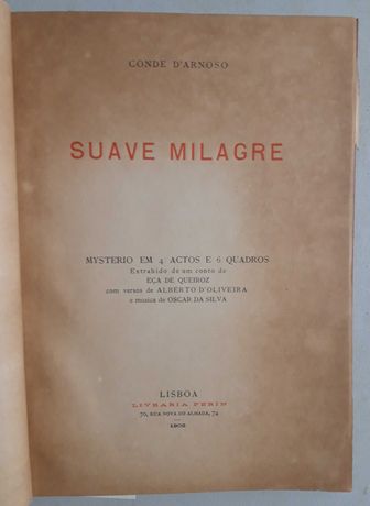 Livro PA-2 - Conde D'Arnoso - Suave Milagre
