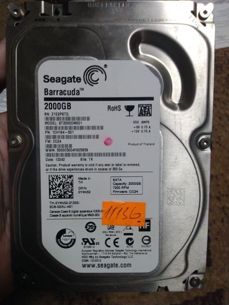 Диск HDD 1 TB Seagate 2 TB жёсткий диск жорсткий диск