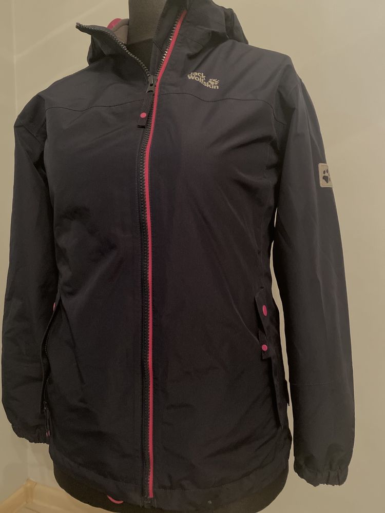 Jack Wolfskin Texapore, wielosezonowa kurtka 3 w 1 +  polar r. 152 cm