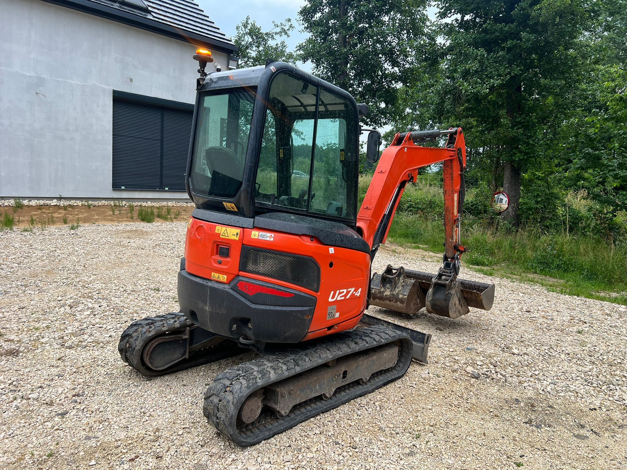 KUBOTA U27-4 Szybkozłącze Komplet łyżek 3300 mth Super Stan 2018r
